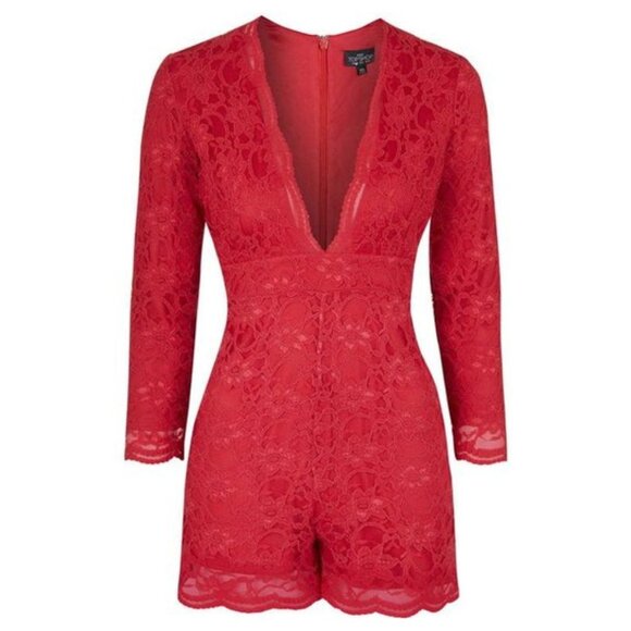 Topshop All-Over Lace Playsuit NWT (XS) - Picture 1 of 11